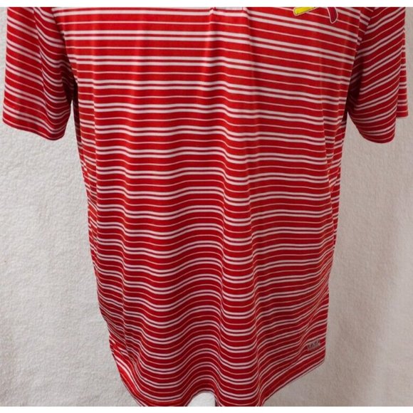 MLB Genuine Merchandise XL Red Stripe St Louis Cardinals TX3 Cool Polo Shirt - Picture 4 of 13